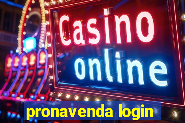 pronavenda login